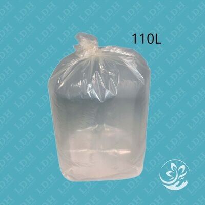Sac poubelle 110L transparent 30/40/55microns - Ct. de 200 sacs
