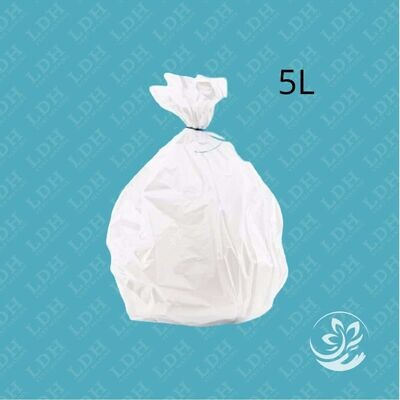 Sac poubelle 5l blanc HD SOUDURE ETOILE BLANC 1000 sacs