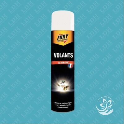 Insecticide Fury - Elimine tous volants - Aérosol de 400 ml