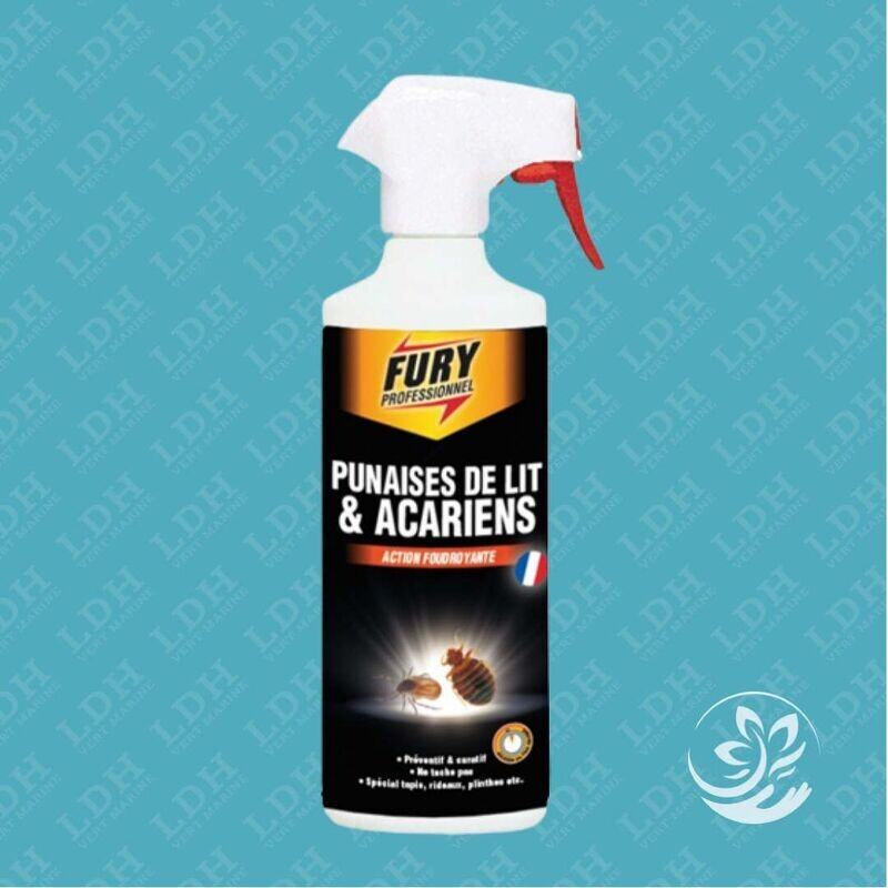 Tue punaises de lit et acariens - Prêt à l'emploi - 500 ml - FURY