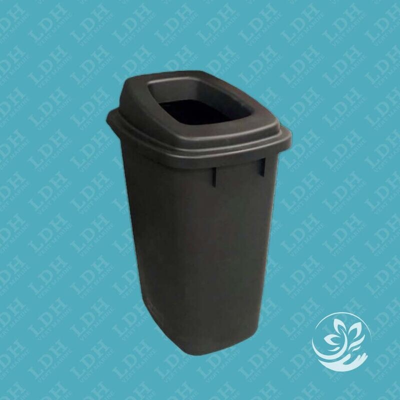 Poubelle 90Litres ATRIUM Sans Contact noir