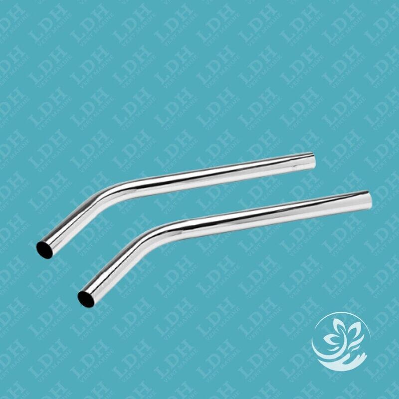 TUBE D ASPIRATION ACIER CHROME AVEC TUBE COURBE D38 MM NILFISK VIPER (unité)