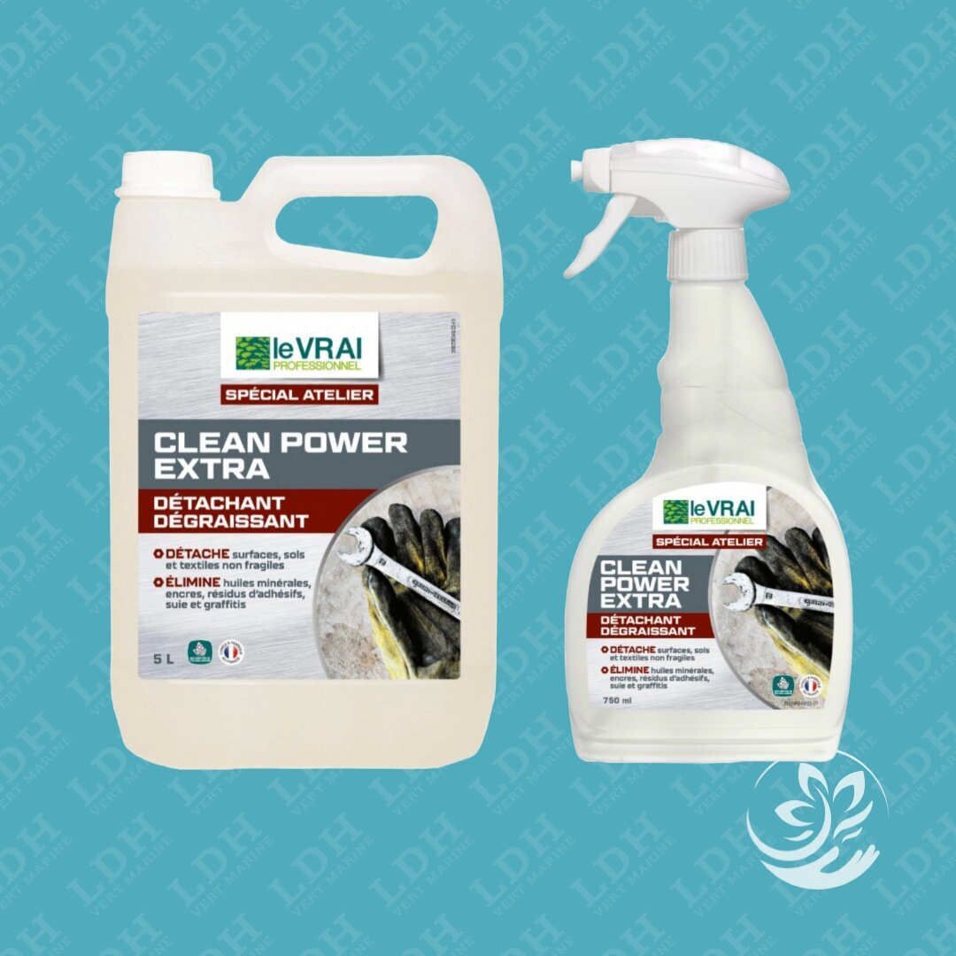 Détachant ultra puissant multi-usages - CLEAN POWER Extra- 750ml/5L, CLEAN Power extra 750ml/5L: 750ml