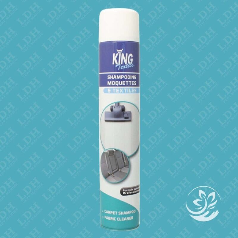 SHAMPOOING MOQUETTE KING - 750 ml - Nettoyage mousse sèche tous textiles