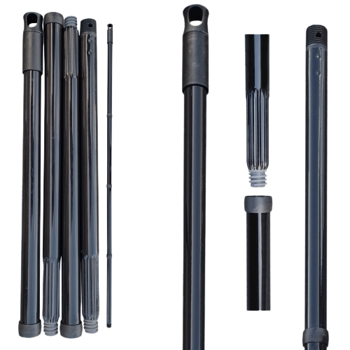 Manche acier en kit de 4 tubes avec douille vis percée