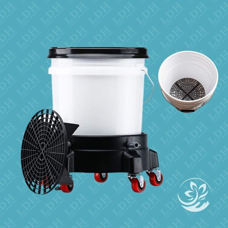 Seau de Lavage Auto avec roulette - idéal pour Un Nettoyage Efficace