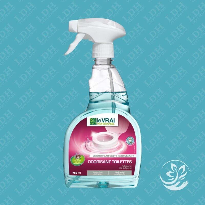 Odorisant Toilettes Le Vrai 750 ML Parfume durablement. Odorise et fait briller la cuvette des toilettes. Facile d’utilisation. Sans danger pour les fosses septiques. Produit fabriqué en France Odorisant Toilettes Le Vrai 750 ML Parfume durablement. Odorise et fait briller la cuvette des toilettes. Facile d’utilisation. Sans danger pour les fosses septiques. Produit fabriqué en France