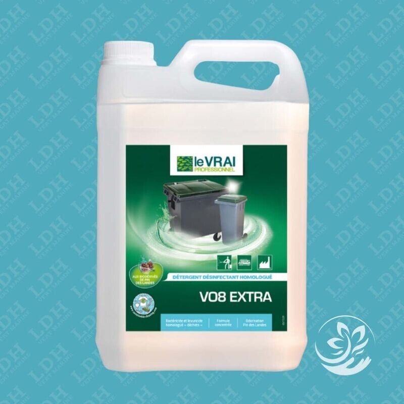Le Vrai Vo 8 Desinfectant Bactericide Pour Vide Ordure Le Bidon De 5Litres
