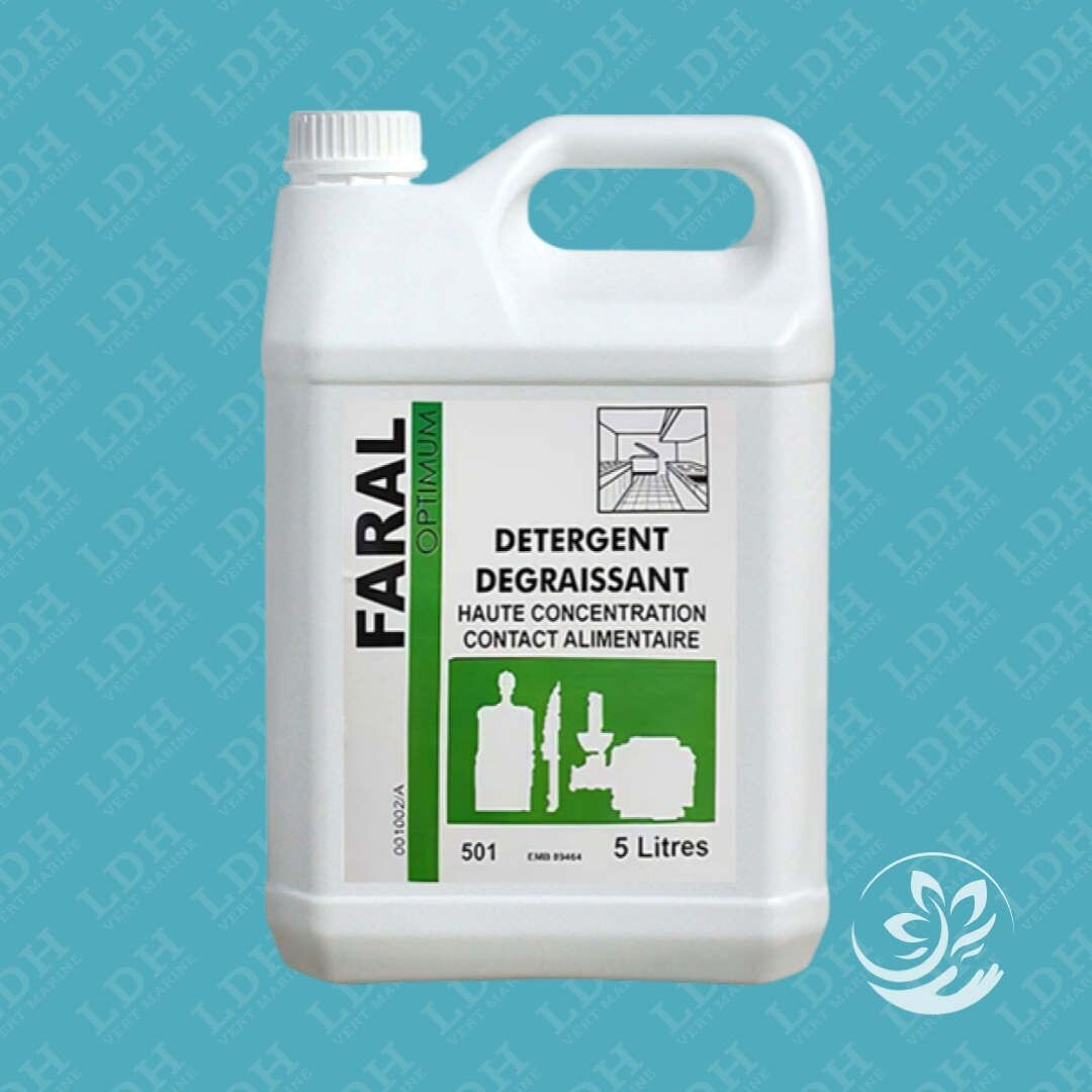 FARAL OPTIMUM 501 DÉTERGENT ET DÉGRAISSANT HAUTE CONCENTRATION 5L