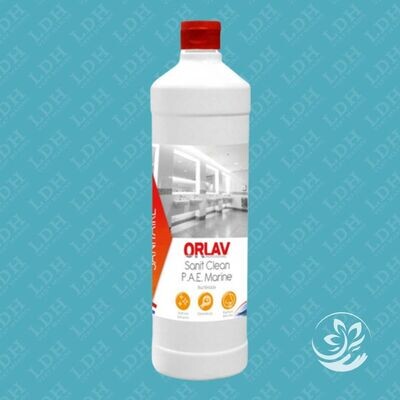 Détartrant désinfectant sanitaires - SANIT CLEAN Marine - Bidon 1L - ORLAV