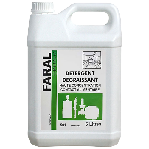 FARAL OPTIMUM 501 DÉTERGENT ET DÉGRAISSANT HAUTE CONCENTRATION 5L
