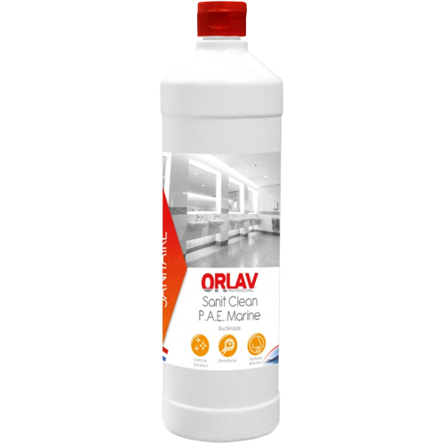 Détartrant désinfectant sanitaires - SANIT CLEAN Marine - Bidon 1L - ORLAV