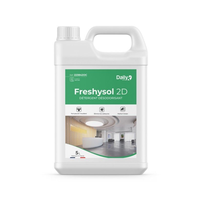 FRESHYSOL 2D Détergent désodorisant DAILYK START - Senteur Océan 5L
