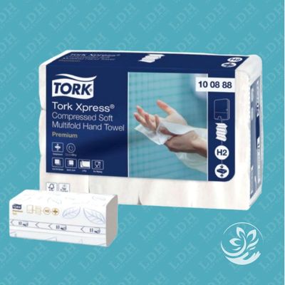 Tork Essuie-mains interfoliés Doux - 100888 Tork Essuie-mains interfoliés Doux - 100888