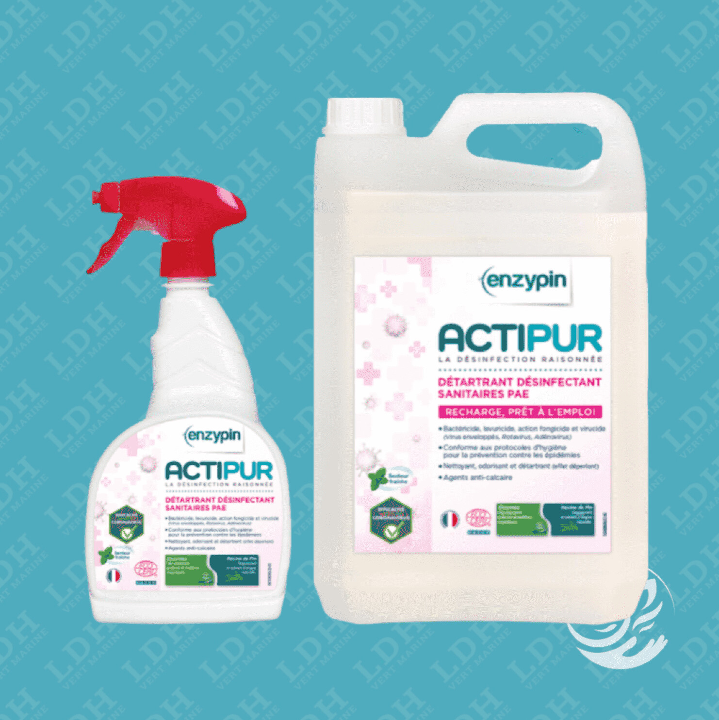 DÉTARTRANT DÉSINFECTANT SANITAIRES Actipur Enzypin 750ml et 5L DÉTARTRANT DÉSINFECTANT SANITAIRES Actipur Enzypin 750ml et 5L