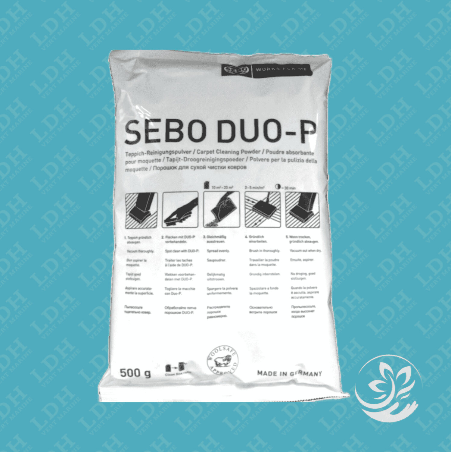 Poudre nettoyant moquette SEBO - 500grs Poudre nettoyant moquette SEBO - 500grs