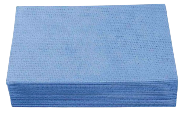 Lavette microfibre ajourée bleue - lot de 25