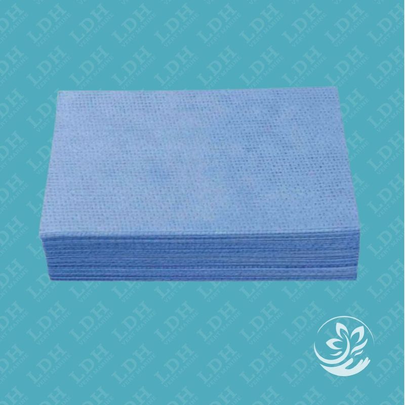 Lavette microfibre ajourée bleue - lot de 25