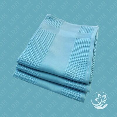 ​Torchon microfibre essuie verres/vitres - BLUE-DIAMOND - 45 cm x 70 cm Lot de 3 idéal pour la verrerie,vaisselle avec un résultat sans trace lavage 60 degrés maximum pas de javel ou d’assouplissant