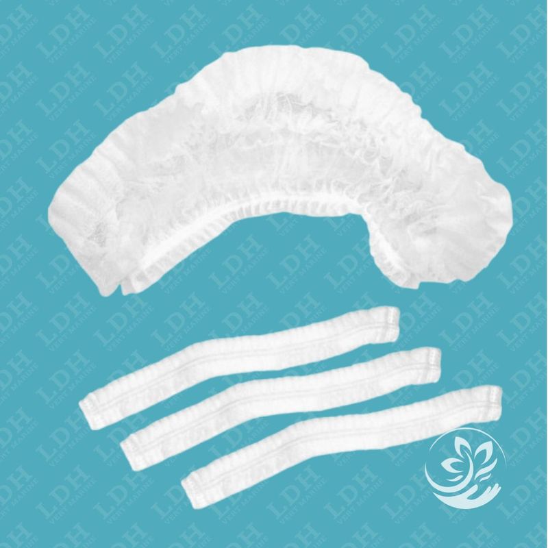 Charlottes jetables Blanches x100 - Mediprotec