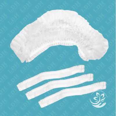 Charlottes jetables Blanches x100 - Mediprotec Charlottes jetables Blanches x100 - Mediprotec