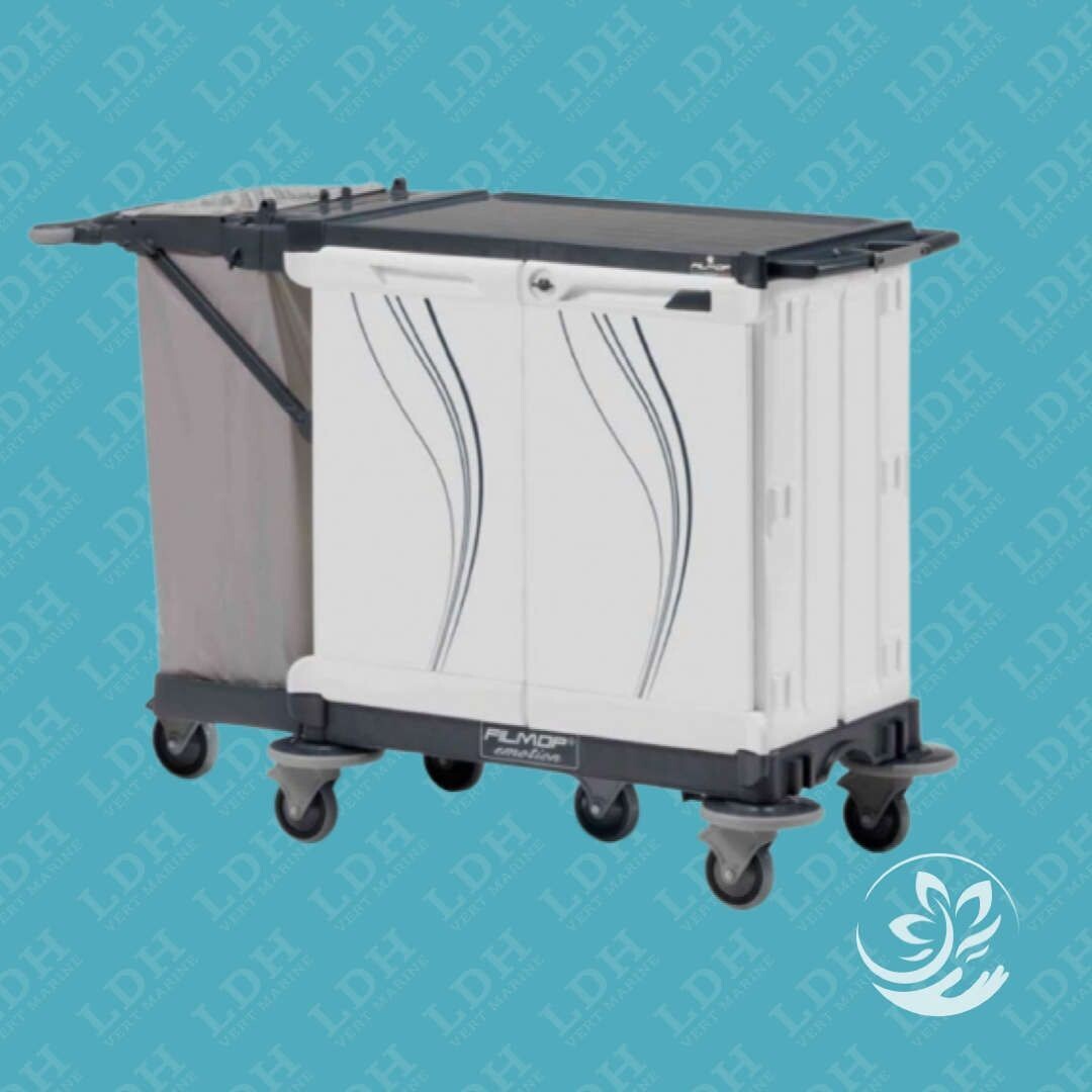 Chariot de service pour le transport du linge propre et la collecte du linge sale dans les hôtels - Filmop EMOTION 0301020 Chariot de service pour le transport du linge propre et la collecte du linge sale dans les hôtels - Filmop EMOTION 0301020