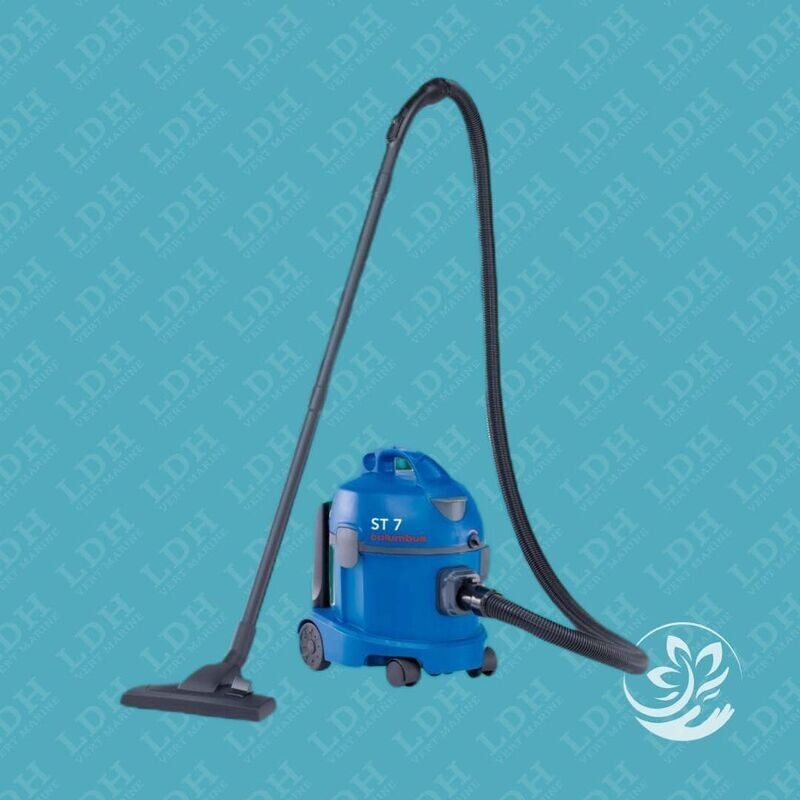 Aspirateur poussières professionnel ST7 columbus Made in GERMANY Agréablement silencieux avec seulement 57 dB(A), pour un travail silencieux même pendant les heures de travail.  4.8 kg 720 W   222MBAR