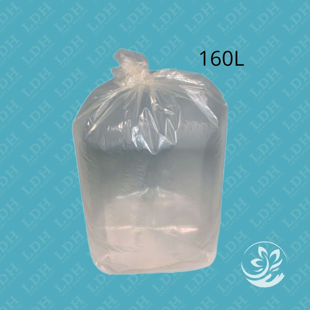 Sac Poubelle 160L transparent 50µ - Ct de 100 Sacs Sac Poubelle 160L transparent 50µ - Ct de 100 Sacs