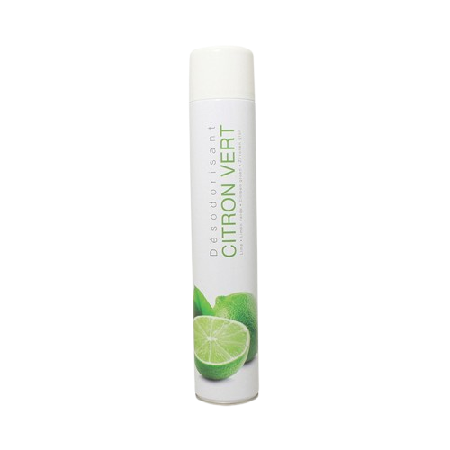 Bombe aérosol sec désodorisant Citron Vert PUCK 750 ml