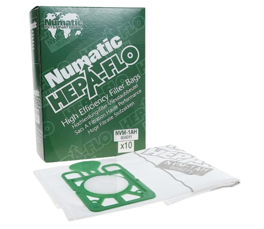SACS D'ASPIRATEUR NUMATIC HEPA-FLO NVM-1AH 10 PCS