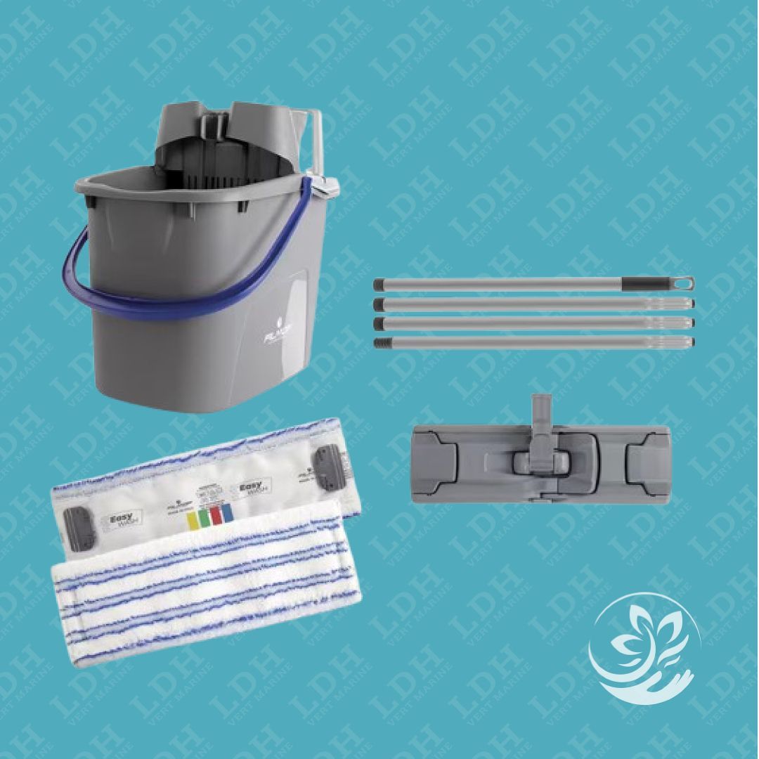 seau 14L avec bec verseur et presse 1 support de lavage pliant 35cm 1 frange MICROFIBRE 35cm 1 manche 140cm en 4 parties seau 14L avec bec verseur et presse 1 support de lavage pliant 35cm 1 frange MICROFIBRE 35cm 1 manche 140cm en 4 parties