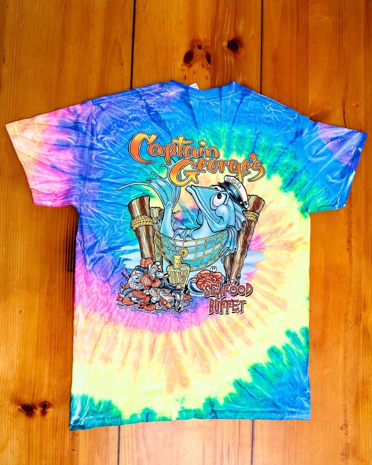 Seafood Buffet Tie-Dye, Color: Rainbow Tie-Dye