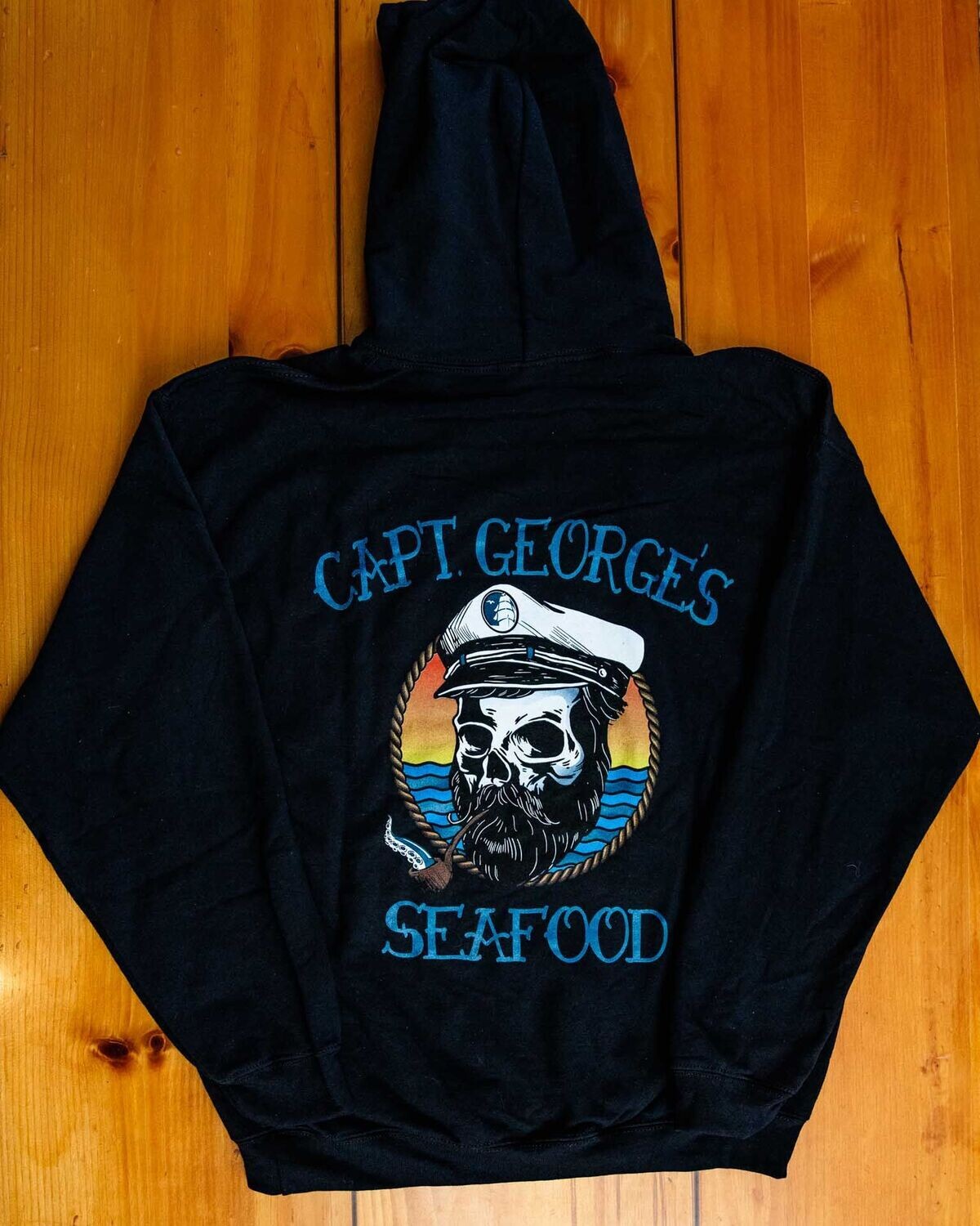 Black Hoodie Sweatshirt (Skull Design)