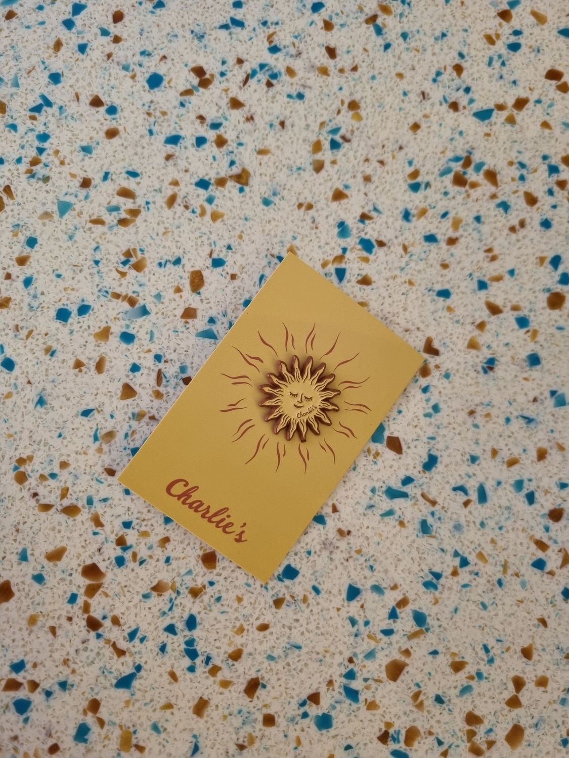 Charlie's Sunshine Pin Badge