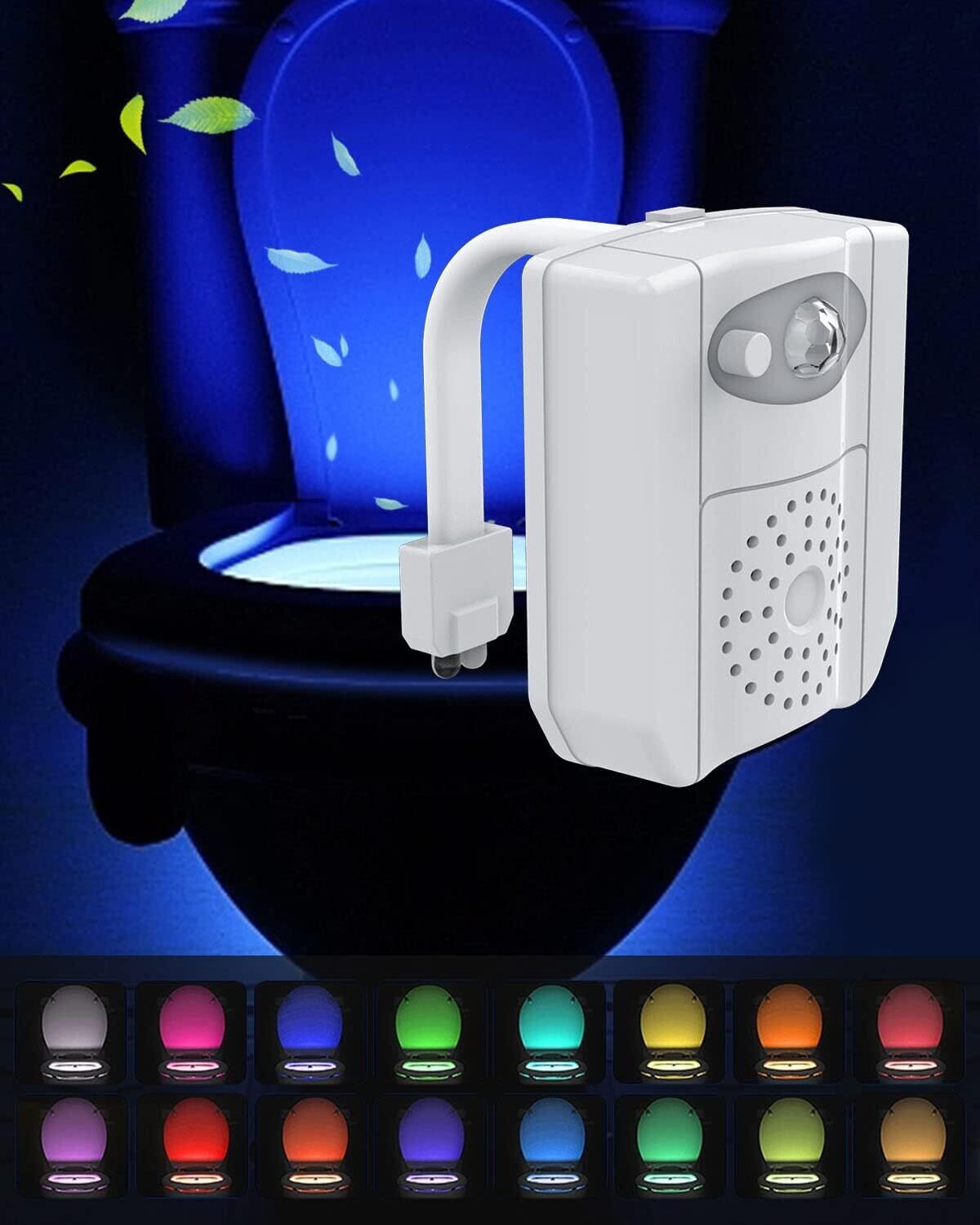 Toilet light sensor