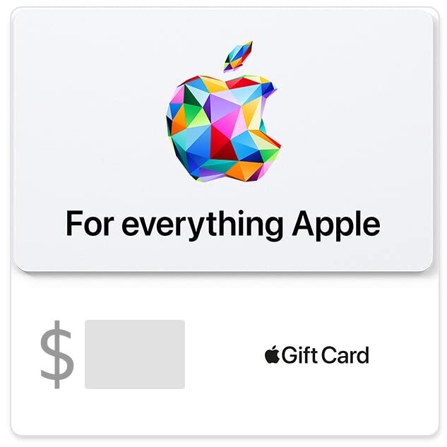 Apple E-Gift Card- App Store, iTunes, iPhone, iPad, MacBook and more