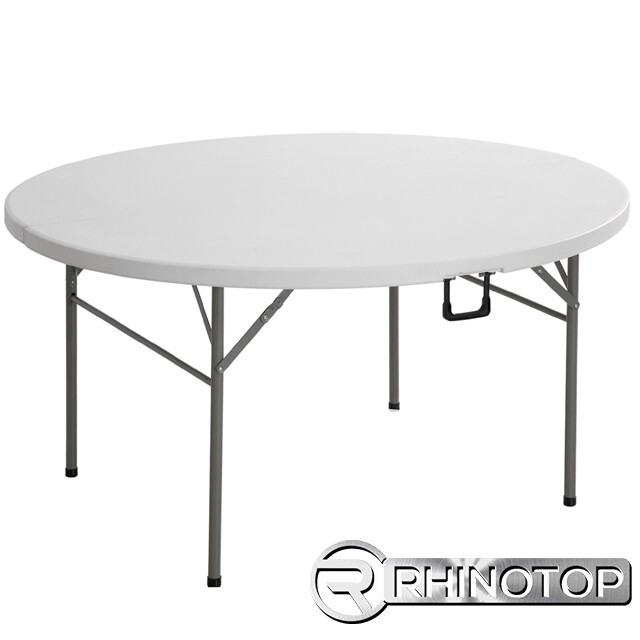 6ft Solid Round Heavy-Duty Table