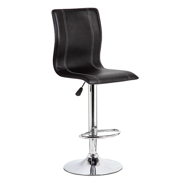 Bar Stool- Modern Fabric Black