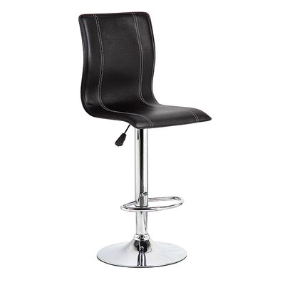 Bar Stool- Modern Fabric Black