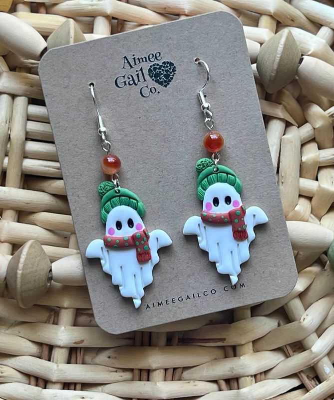 Cozy Ghost Dangles