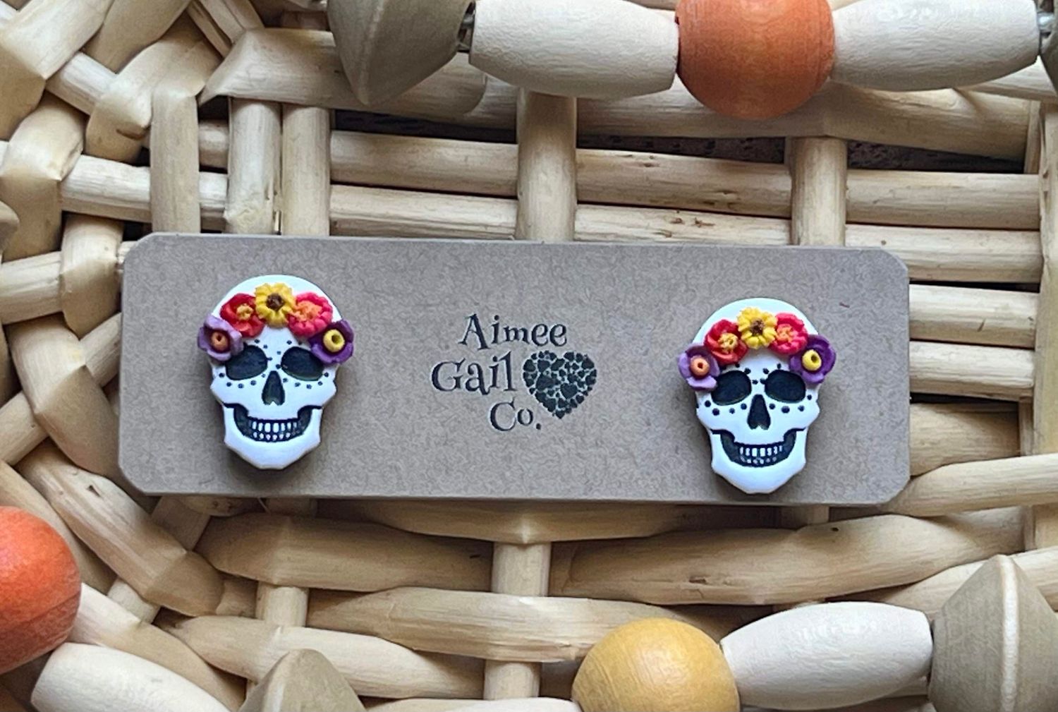 Skull with Flower Crown