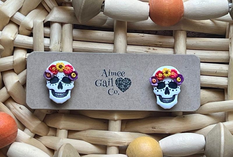 Skull with Flower Crown