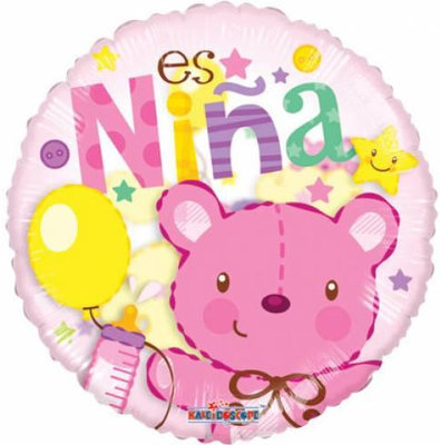 Globo metálico ¨nuevo bebé (niña)¨