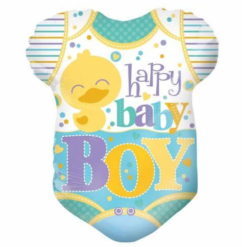 Globo metálico ¨nuevo bebé (niño)¨