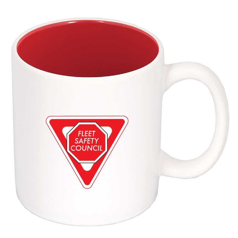 15 Oz. 'C' Handle Two-Tone Mug: Premium
