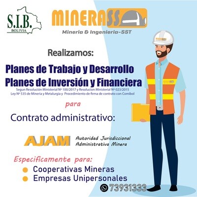 Planes de trabajo en minería