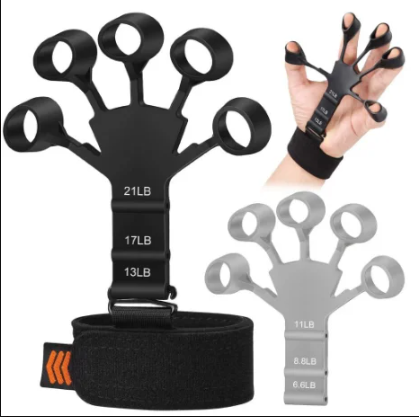 FINGER GRIPPER FINGER EXERCISER GUITAR FINGER EXERCISER 6 SAFE LEVELS RECUPERATION ACTUAL INSTRUMENTS HAND STRENGTHENER FOR PATIENT