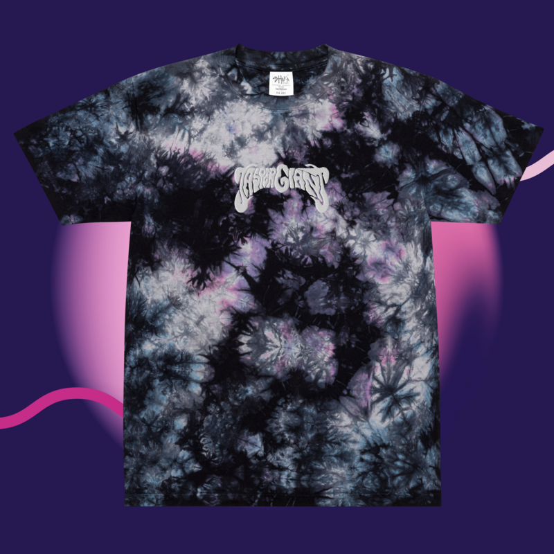 Embroidered "Milky Way" Tie-Dye Shirt