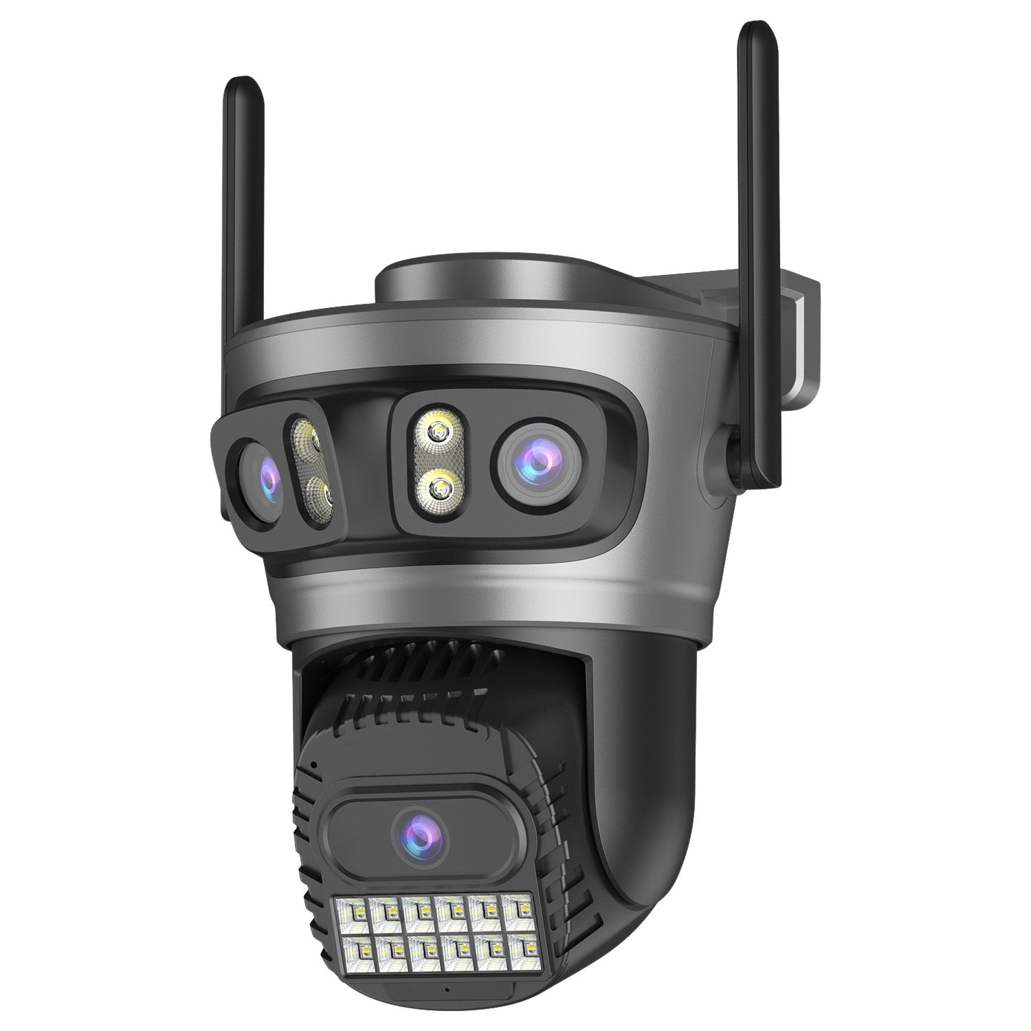 Cámara Seguridad Ip Exterior Wifi triple lente 15mp ULTRA HD 5ghz