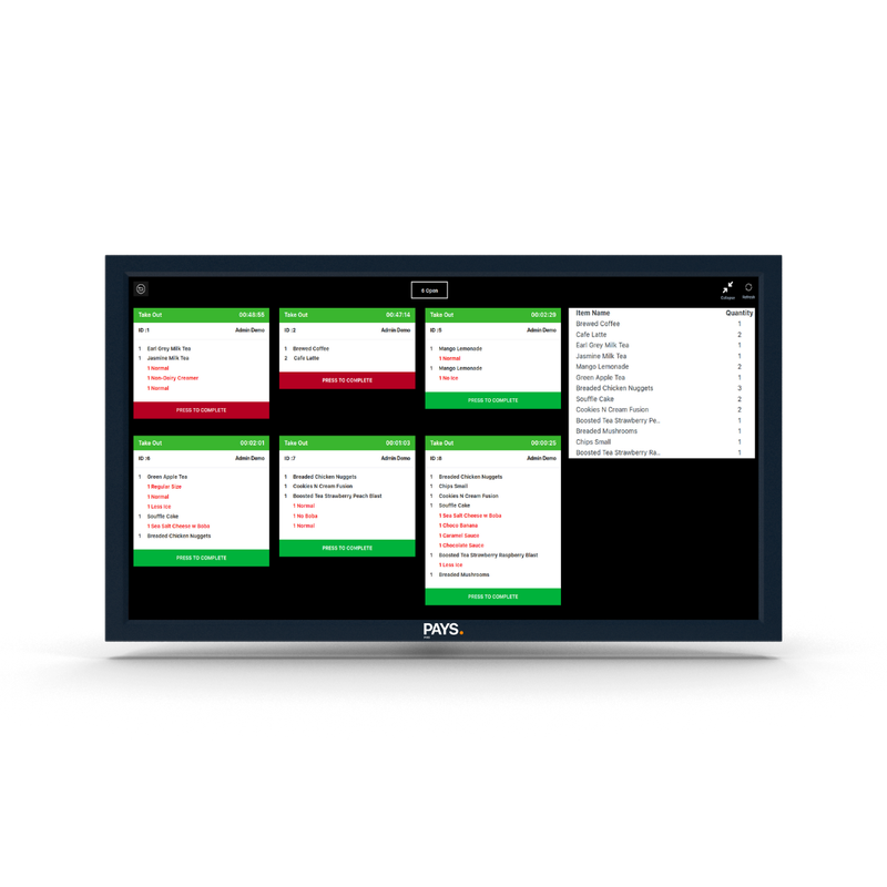 PAYSPOS Kitchen Display System (KDS)
